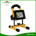 Portable Ultra-Helligkeit 10W COB Rechargeble Solar-LED-Flut-Arbeitslicht, wasserdicht Cordless Akku Camping Lampe